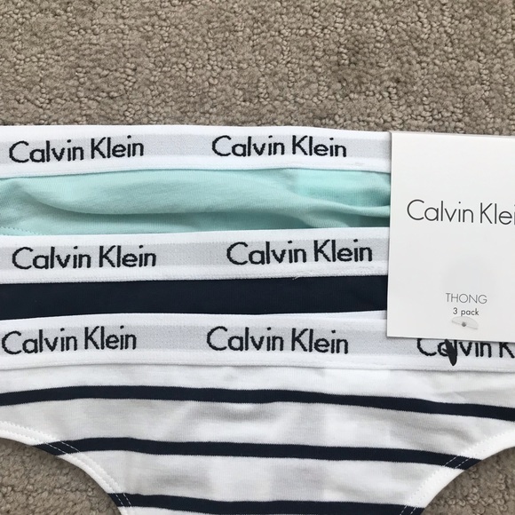 Calvin Klein Thongs 3 Pack NWT - Picture 3 of 3